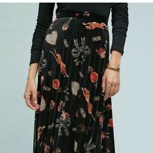 Antropologie Maeve gorgeous velvet skirt size S